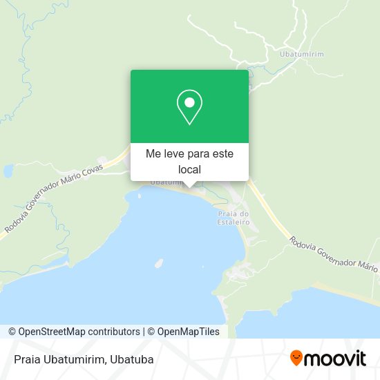 Praia Ubatumirim mapa