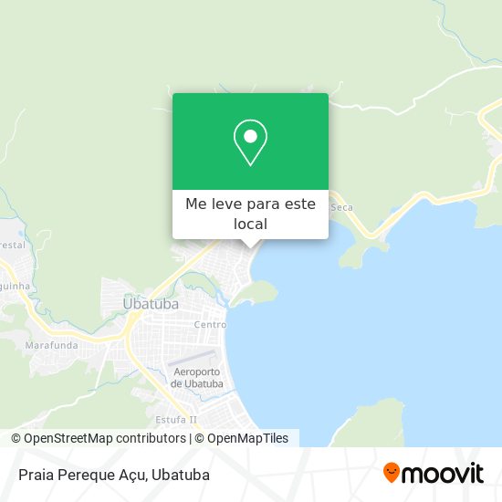 Praia Pereque Açu mapa
