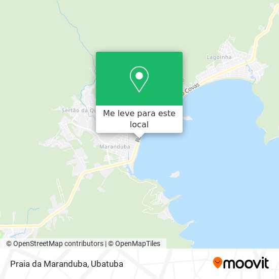 Praia da Maranduba mapa