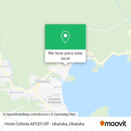 Hotel Colônia APCEF / SP - Ubatuba mapa