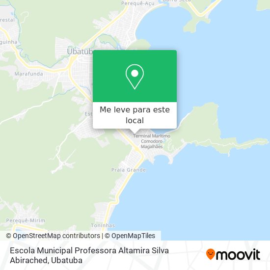 Escola Municipal Professora Altamira Silva Abirached mapa