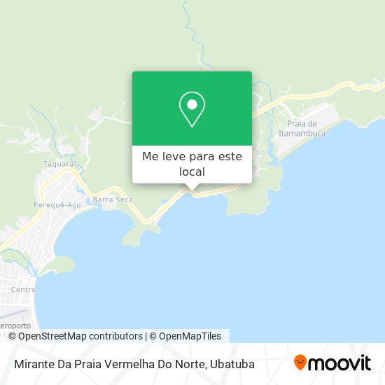 Mirante Da Praia Vermelha Do Norte mapa