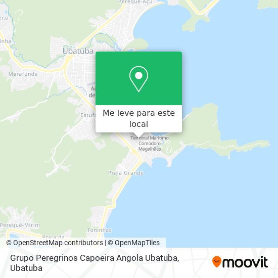 Grupo Peregrinos Capoeira Angola Ubatuba mapa