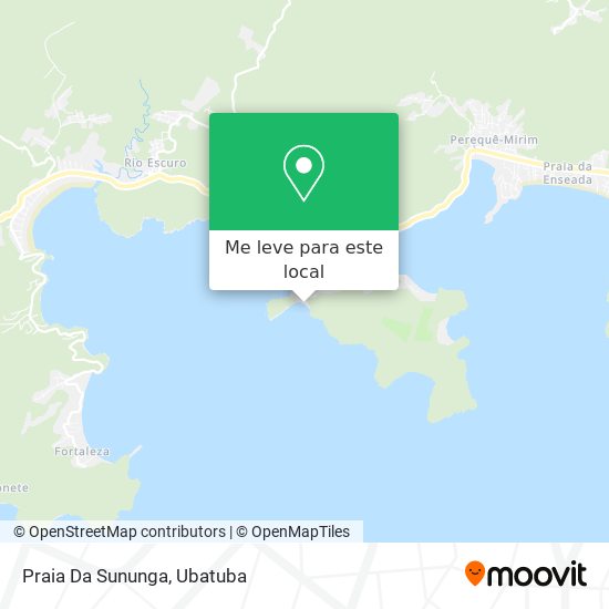 Praia Da Sununga mapa