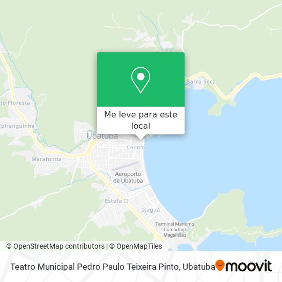 Teatro Municipal Pedro Paulo Teixeira Pinto mapa