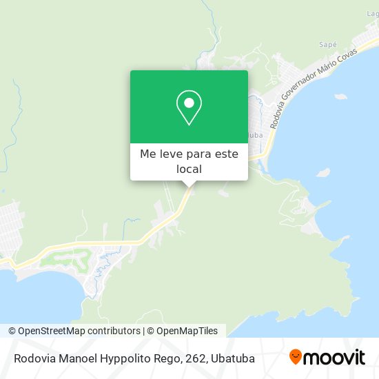 Rodovia Manoel Hyppolito Rego, 262 mapa