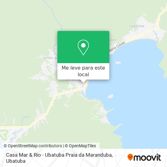 Casa Mar & Rio - Ubatuba Praia da Maranduba mapa