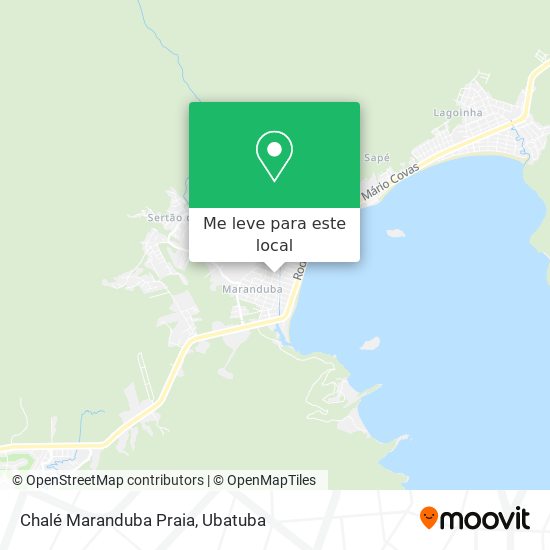 Chalé Maranduba Praia mapa