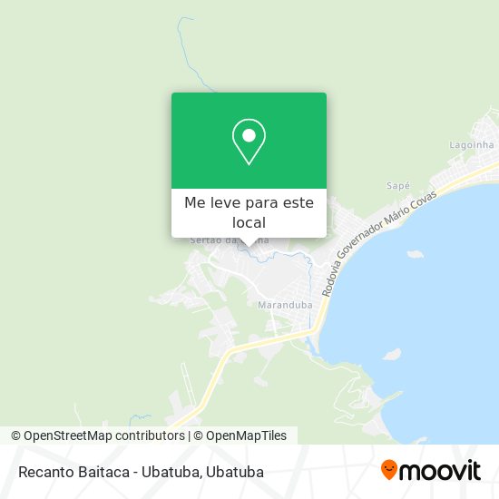 Recanto Baitaca - Ubatuba mapa