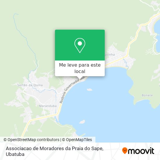 Associacao de Moradores da Praia do Sape mapa