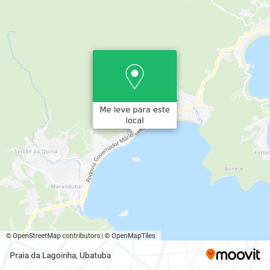 Praia da Lagoinha mapa