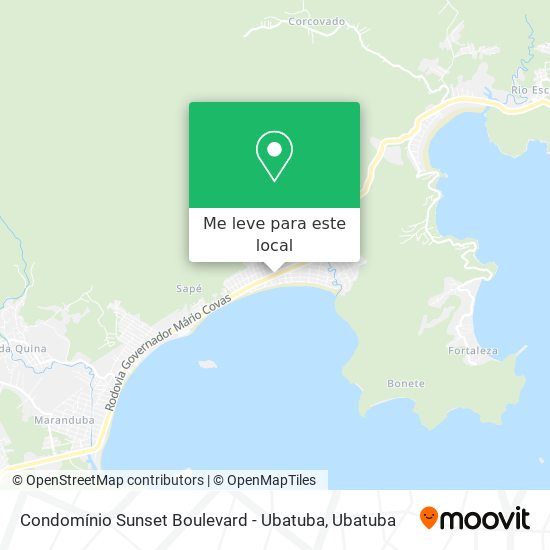 Condomínio Sunset Boulevard - Ubatuba mapa