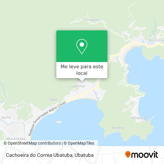 Cachoeira do Correa Ubatuba mapa