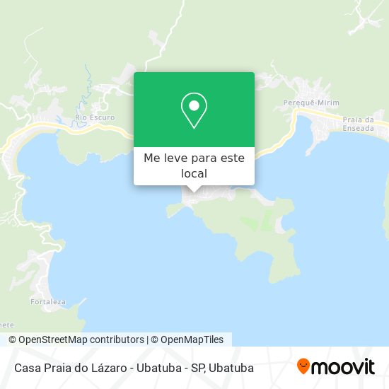 Casa Praia do Lázaro - Ubatuba - SP mapa