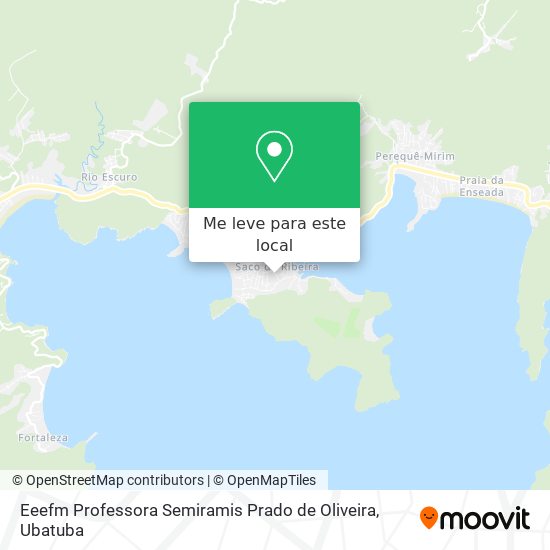 Eeefm Professora Semiramis Prado de Oliveira mapa
