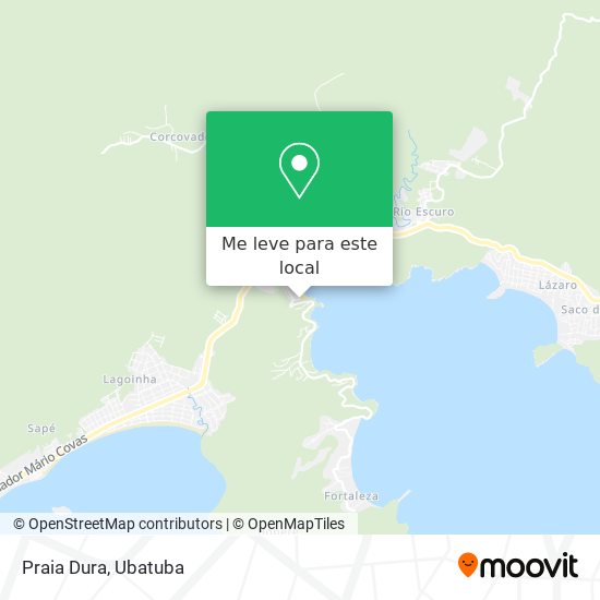 Praia Dura mapa