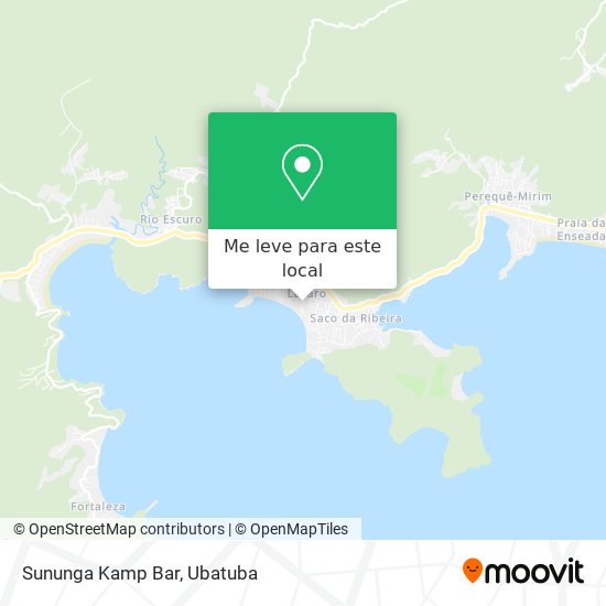 Sununga Kamp Bar mapa
