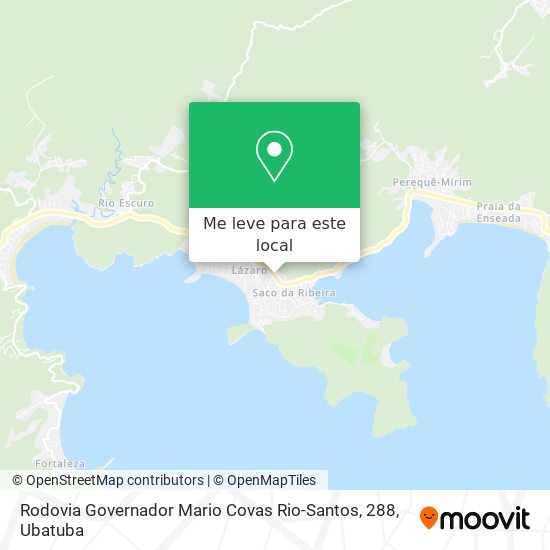 Rodovia Governador Mario Covas Rio-Santos, 288 mapa