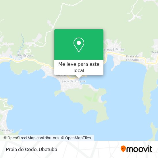 Praia do Codó mapa
