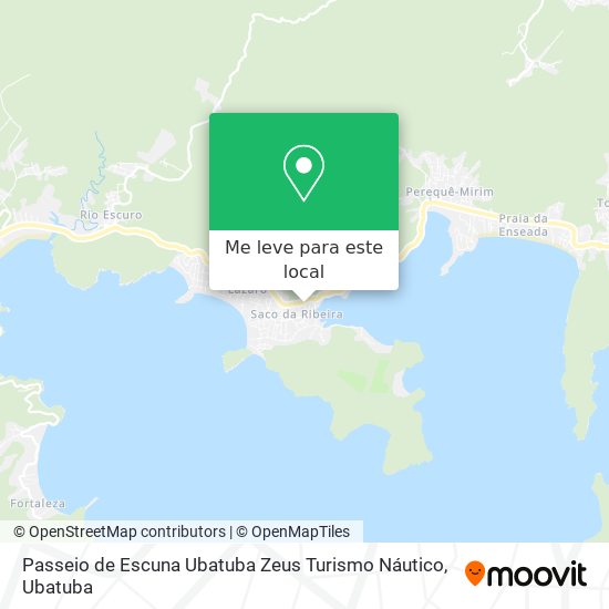 Passeio de Escuna Ubatuba Zeus Turismo Náutico mapa