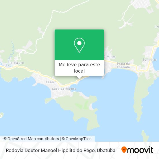 Rodovia Doutor Manoel Hipólito do Rêgo mapa