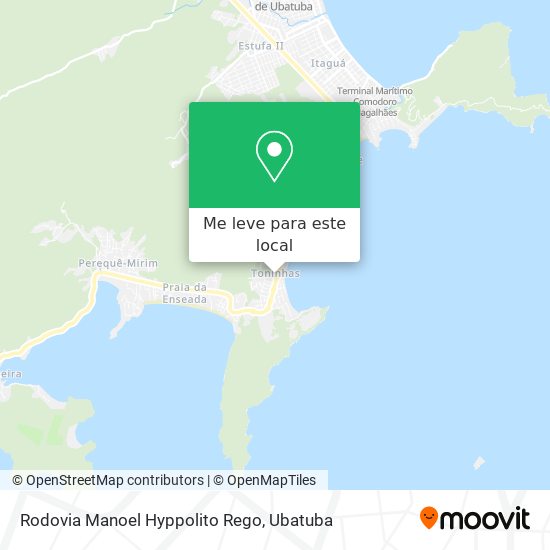 Rodovia Manoel Hyppolito Rego mapa