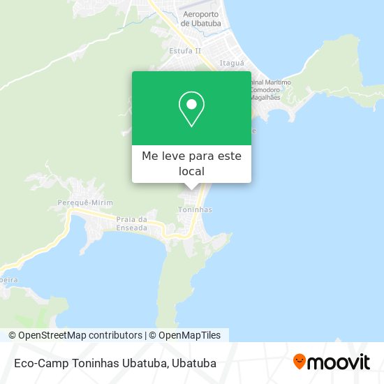 Eco-Camp Toninhas Ubatuba mapa