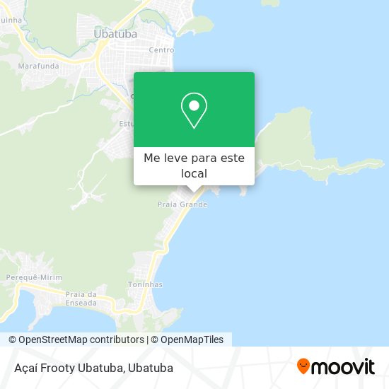 Açaí Frooty Ubatuba mapa