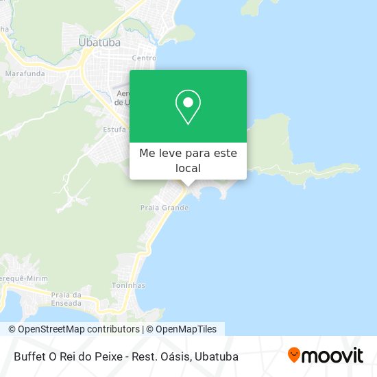 Buffet O Rei do Peixe - Rest. Oásis mapa