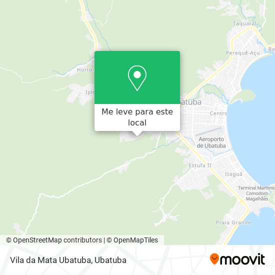 Vila da Mata Ubatuba mapa