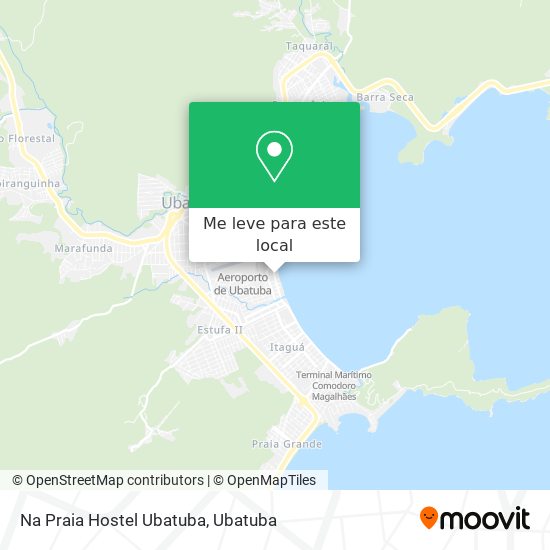 Na Praia Hostel Ubatuba mapa