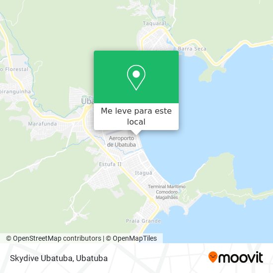 Skydive Ubatuba mapa