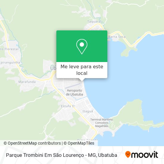 Parque Trombini Em São Lourenço - MG mapa