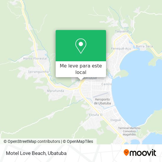 Motel Love Beach mapa