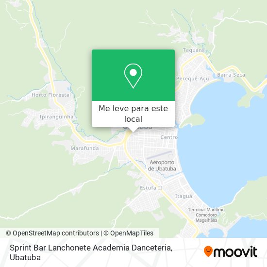 Sprint Bar Lanchonete Academia Danceteria mapa