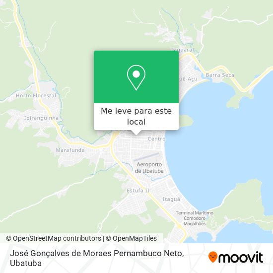 José Gonçalves de Moraes Pernambuco Neto mapa