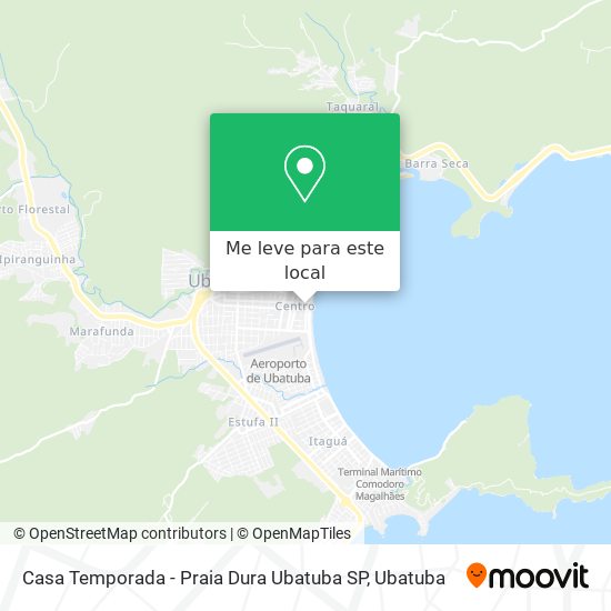 Casa Temporada - Praia Dura Ubatuba SP mapa
