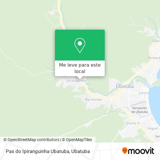 Pas do Ipiranguinha Ubatuba mapa