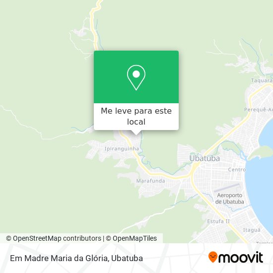 Em Madre Maria da Glória mapa