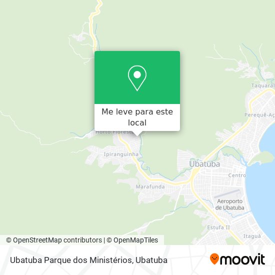 Ubatuba Parque dos Ministérios mapa