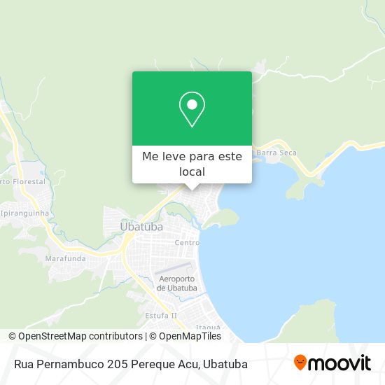 Rua Pernambuco 205 Pereque Acu mapa