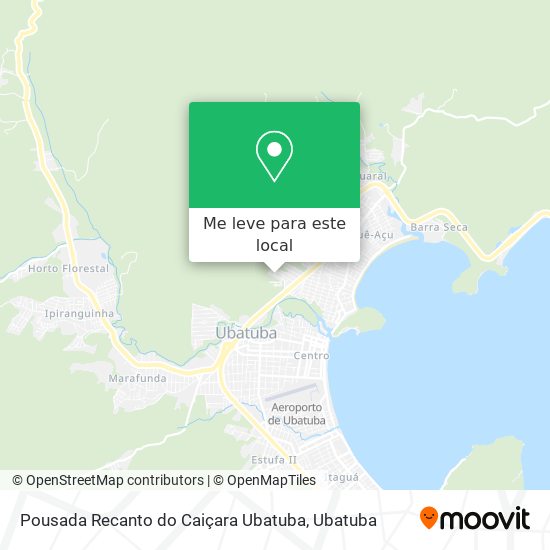 Pousada Recanto do Caiçara Ubatuba mapa