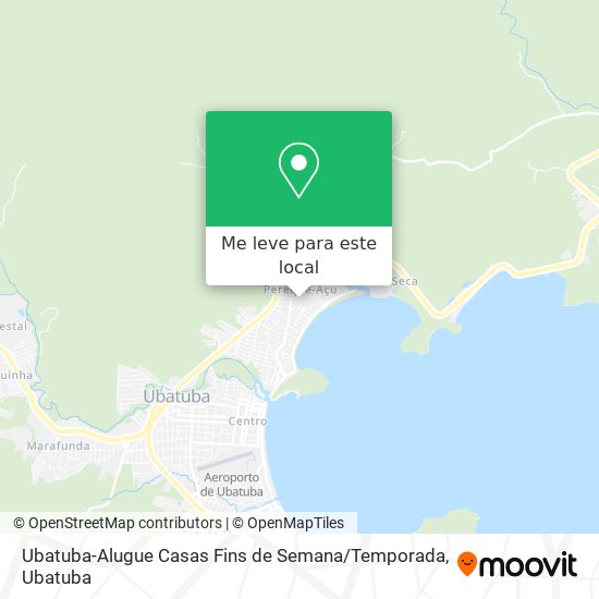 Ubatuba-Alugue Casas Fins de Semana / Temporada mapa