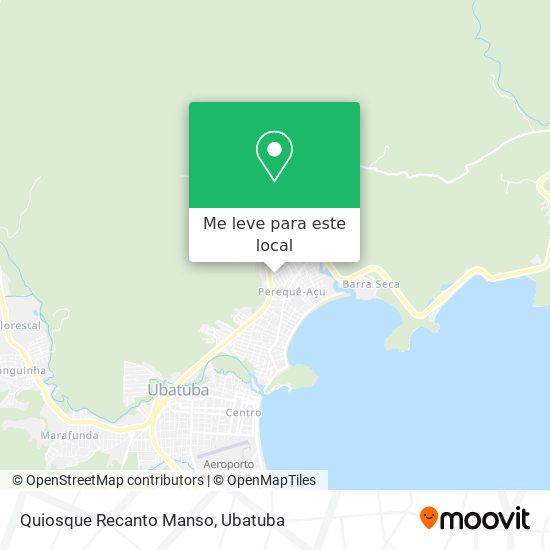 Quiosque Recanto Manso mapa