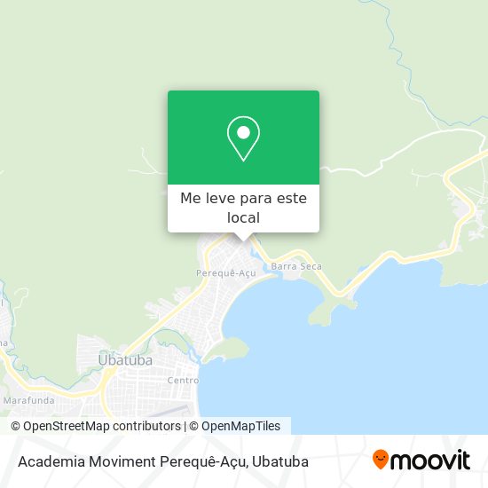 Academia Moviment Perequê-Açu mapa