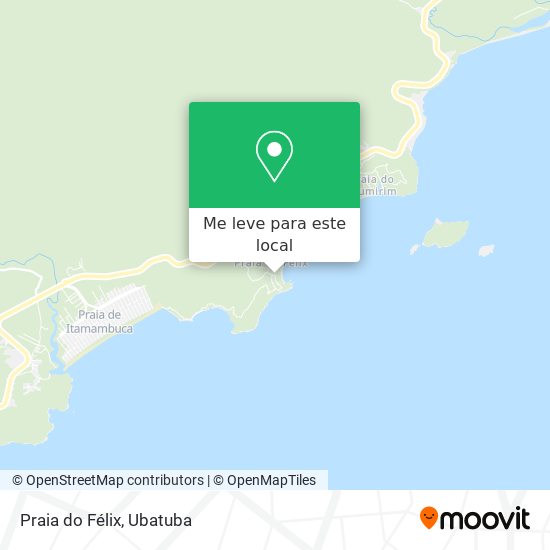 Praia do Félix mapa