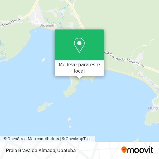 Praia Brava da Almada mapa