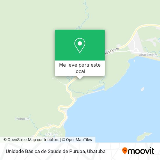Unidade Básica de Saúde de Puruba mapa