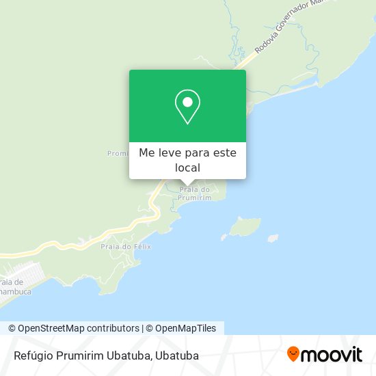 Refúgio Prumirim Ubatuba mapa