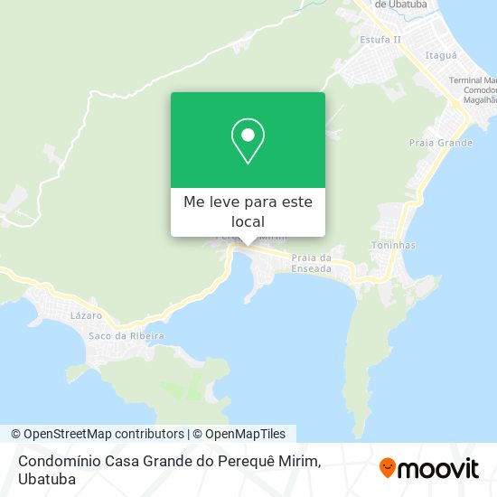 Condomínio Casa Grande do Perequê Mirim mapa